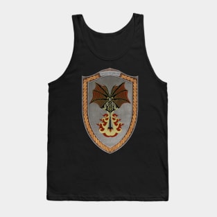 Crimson Defiance (Shield Copper Celtic Rope and silver rims) Tank Top